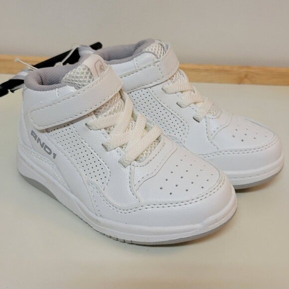 And1 Other - NEW AND1 Boys Court High Top Basketball Sneakers - White Shoes